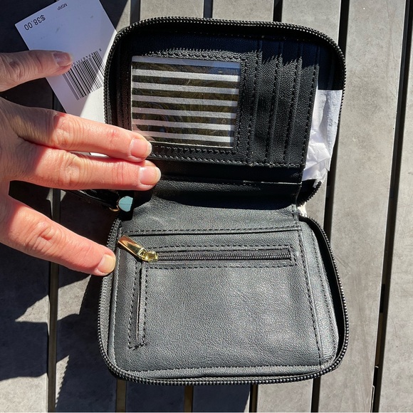 NWT LUV BETSEY Cream and Black Bow Clutch - Picture 5 of 7